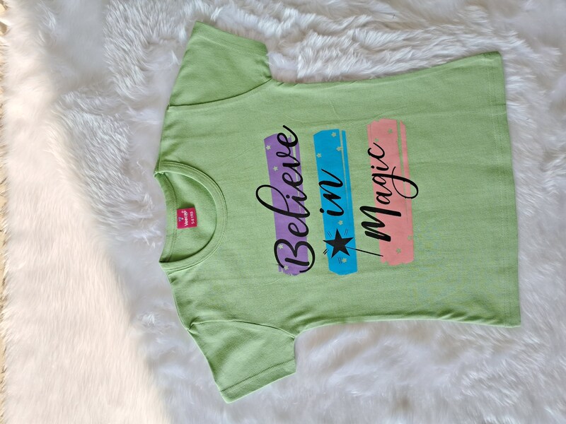 Cotton T Shirt - Green Magic