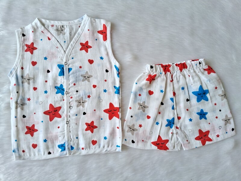 Muslin Jabla Set - Stars Muslin Jabla Set - Stars