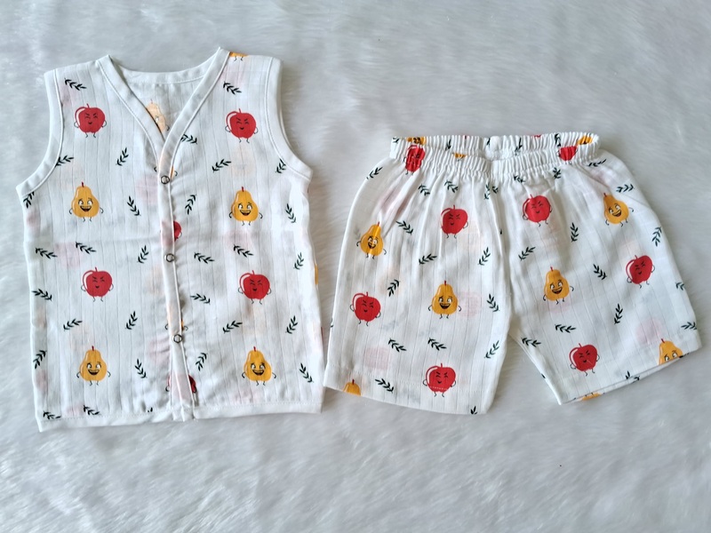 Muslin Jabla Set - Tomatto Muslin Jabla Set - Tomatto