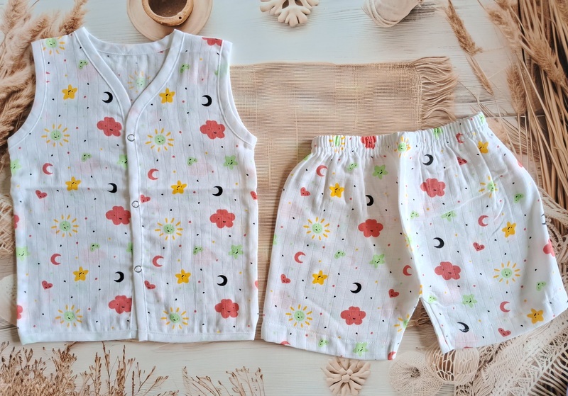 Muslin Jabla Set - Sun Moon Muslin Jabla Set - Sun Moon