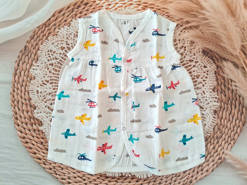 Muslin Frock - Plane Muslin Frock - Plane