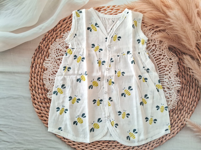 Muslin Frock - Bees Muslin Frock - Bees