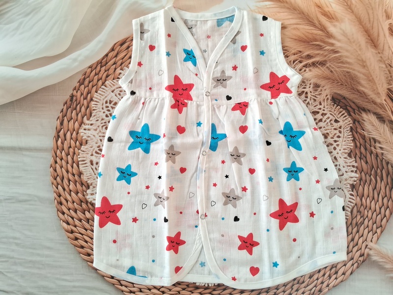 Muslin Frock - Star Muslin Frock - Star