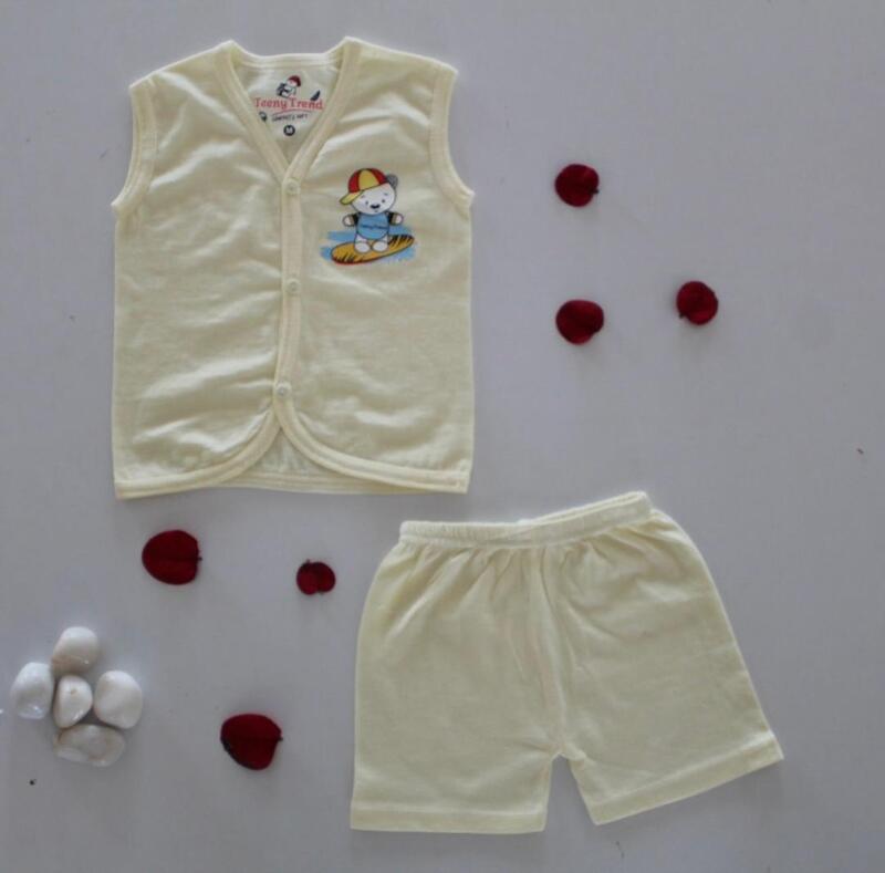 Cotton Jabla Set - Button Type - Yellow Cotton Jabla Set - Button Type - Yellow
