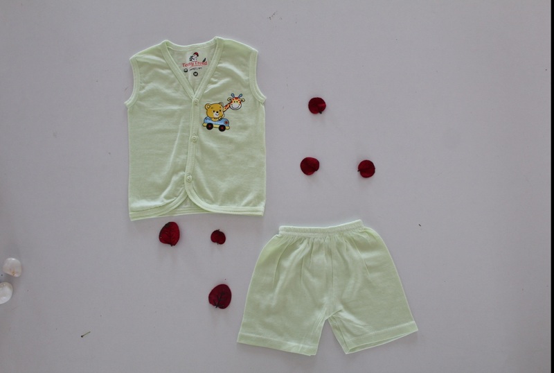 Cotton Jabla Set - Button Type - Pista Green Cotton Jabla Set - Button Type - Pista Green