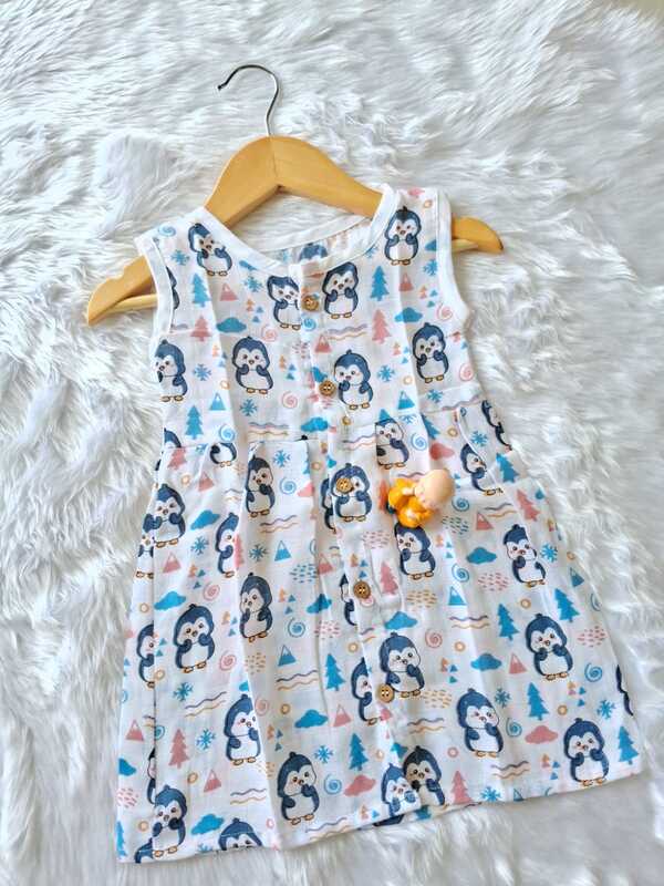 Muslin Frock - Penguin Muslin Frock - Penguin