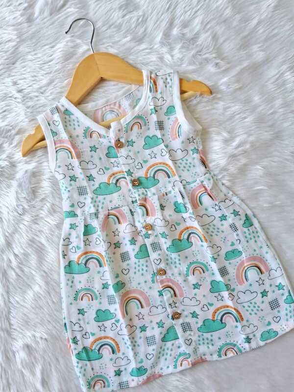Copy of Muslin Frock - Rainbow Copy of Muslin Frock - Rainbow
